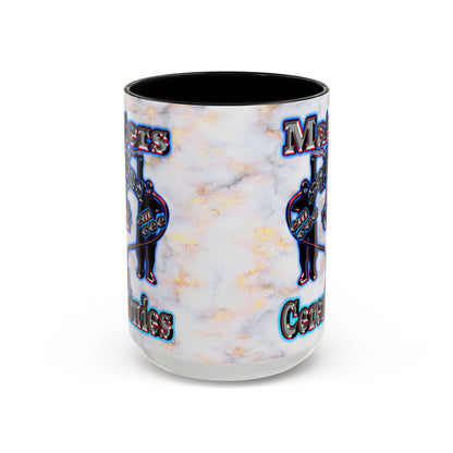 em cee squared - Accent Mug (white marble)