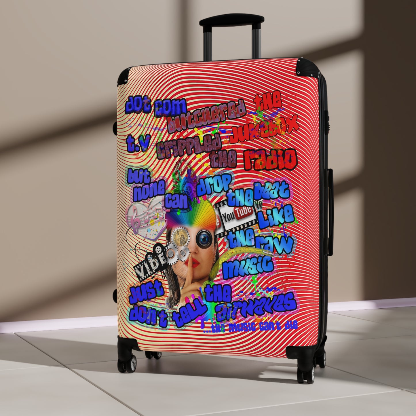 drop the beat - Suitcase (yellow-orange wave)
