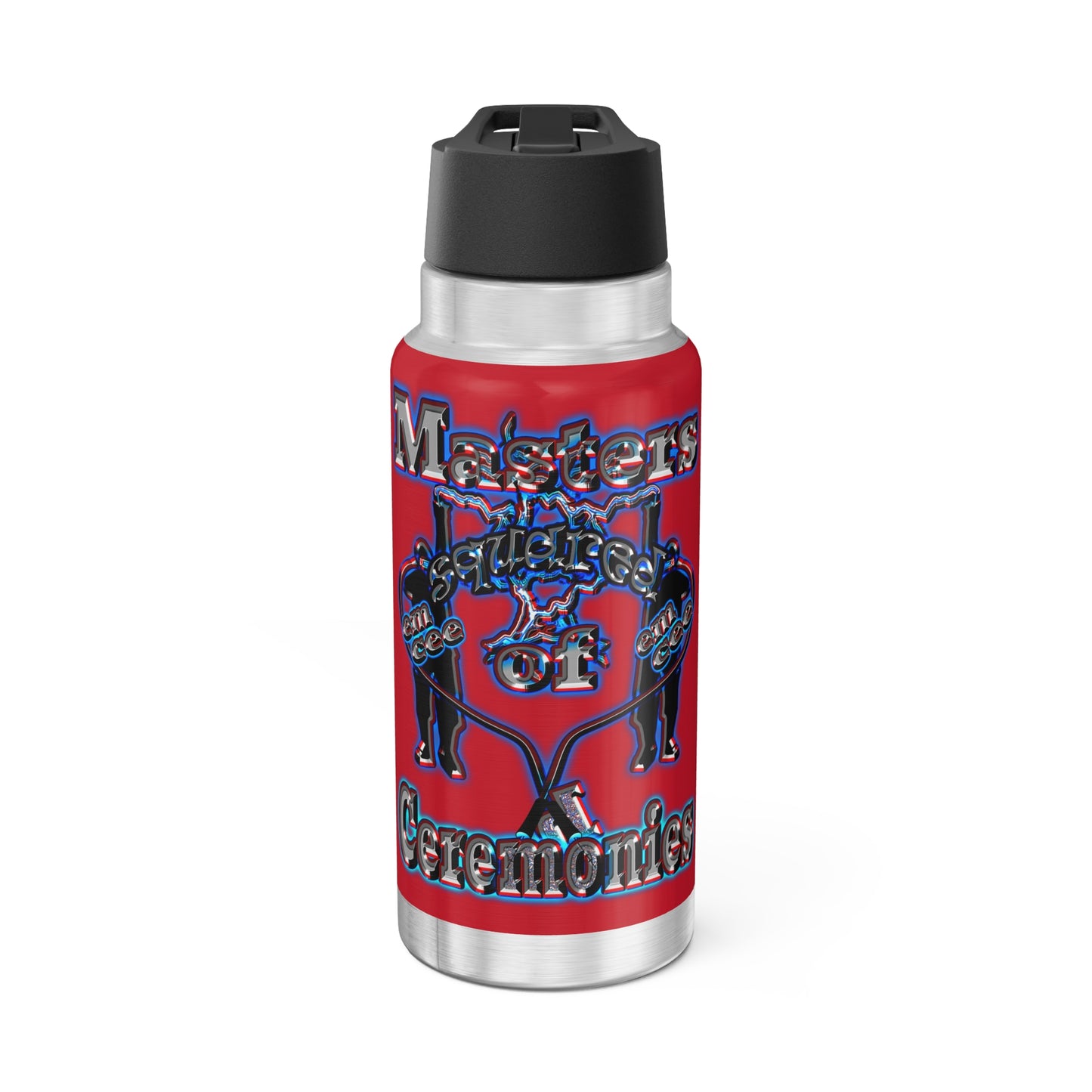 em cee squared - Gator Tumbler, 32oz (dark red)