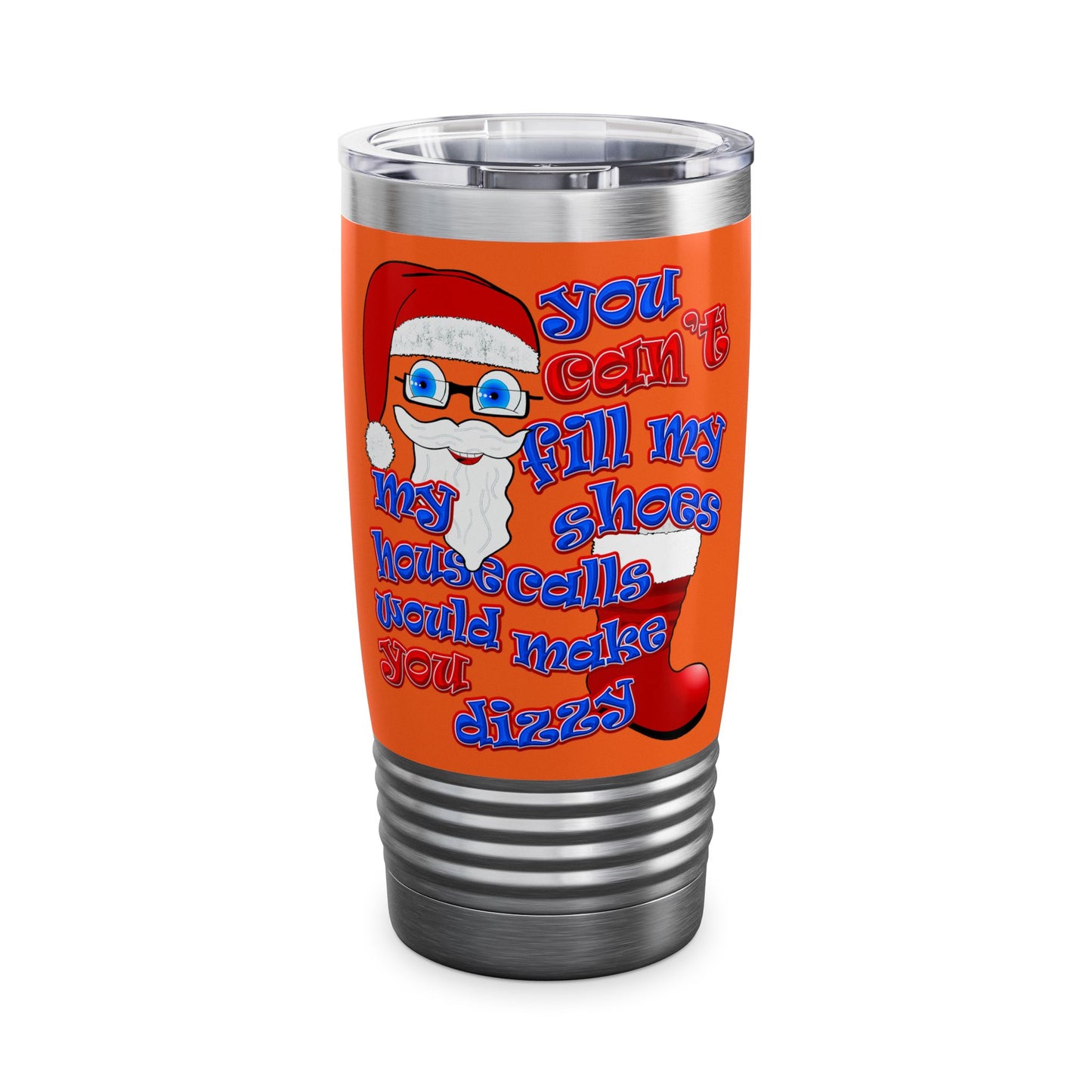 santa's shoes - Ringneck Tumbler, 20oz (orange)