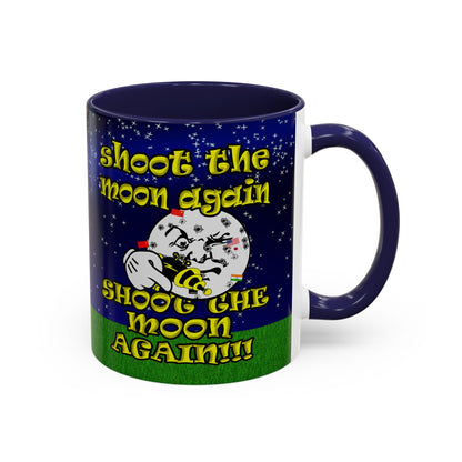 shoot the moon again - Accent Mug ('snoops' background)