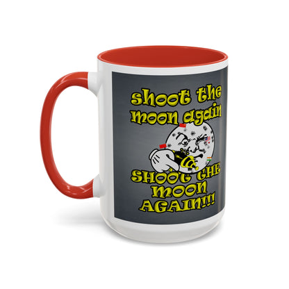 shoot the moon again - Accent Mug (grey-light grey)