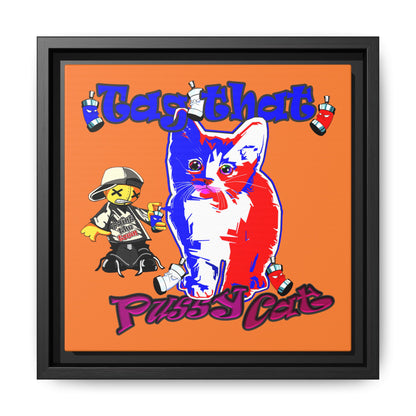 tag that - framed canvas art (crusta)