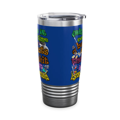 the bum's shit - Ringneck Tumbler, 20oz (dark blue)