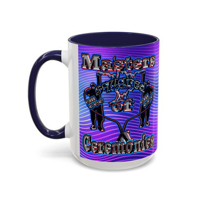 em cee squared - Accent Mug (purple wave)