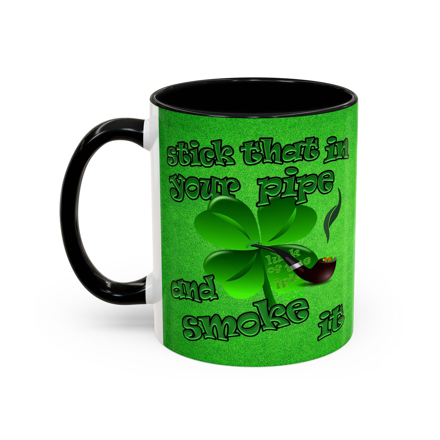 celtics logo - Accent Mug (green turf)