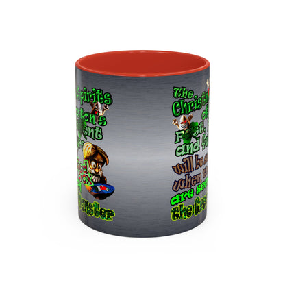 christmas spirits of boston - Accent Mug (brushed nickel)
