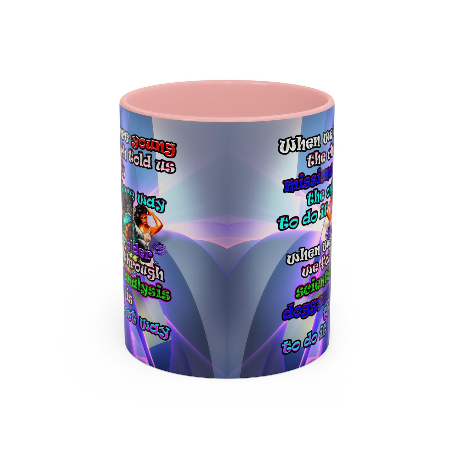 doggystyle - Accent Mug (grey-pink wave)