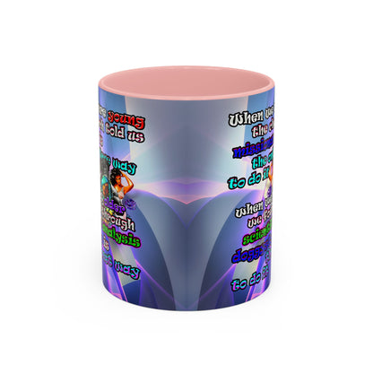 doggystyle - Accent Mug (grey-pink wave)
