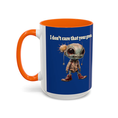 I don't care that your grey - Accent Mug (dark blue)