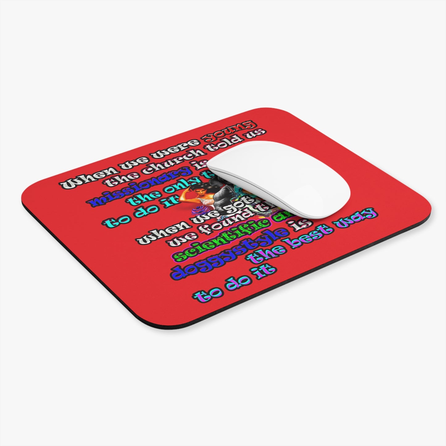 doggystyle - Mouse Pad (Rectangle) (red)