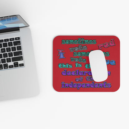 declaration of the independents - Mouse Pad (Rectangle) (dark red)
