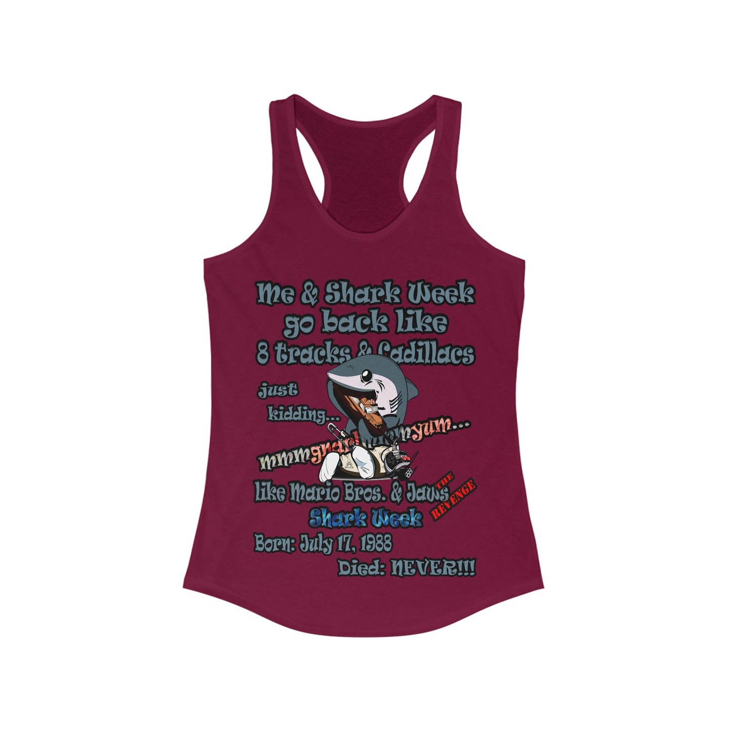 shark week - Women's Ideal Racerback Tank