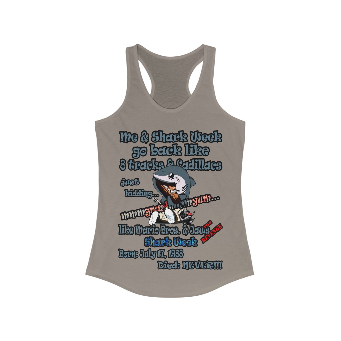 shark week - Women's Ideal Racerback Tank