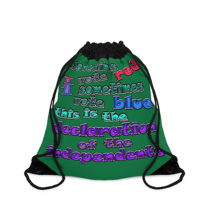 declaration of the independents - Drawstring Bag (dark green)