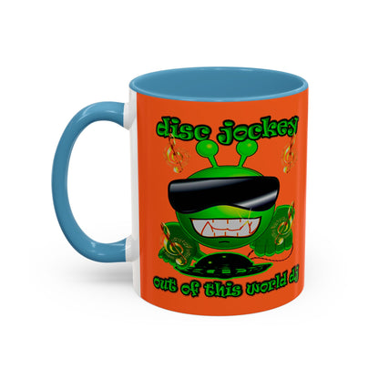 disc jockey - Accent Mug (orange)