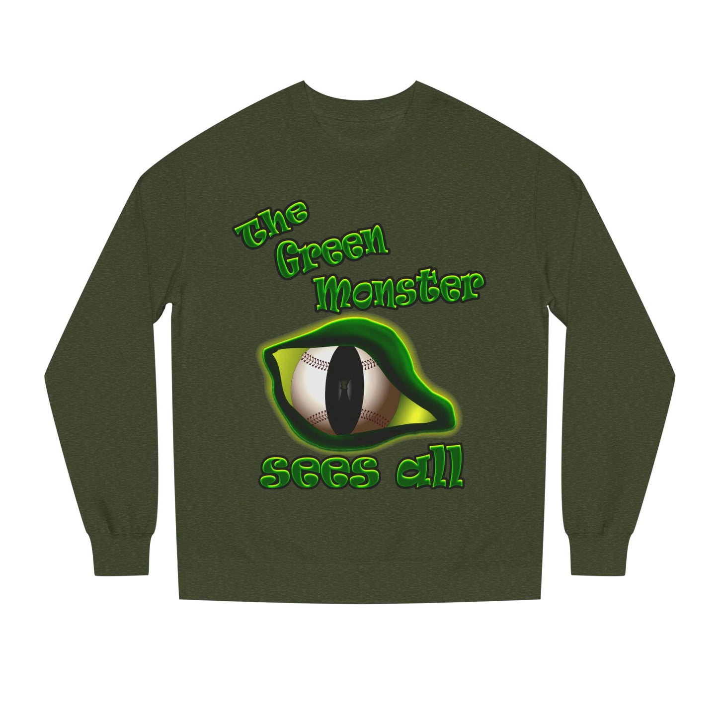 green monster - Unisex Crew Neck Sweatshirt