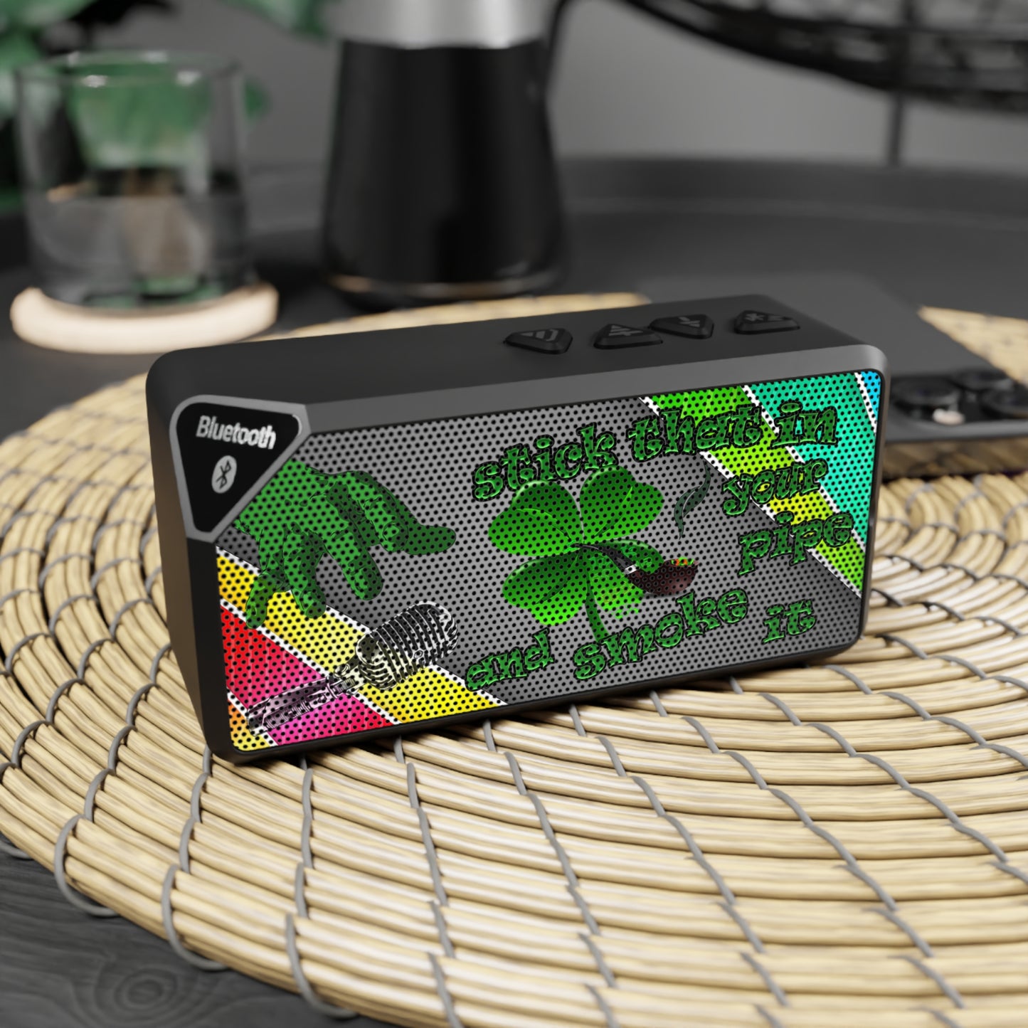 stick that in your pipe and smoke it - Jabba Bluetooth Speaker (rainbow split)