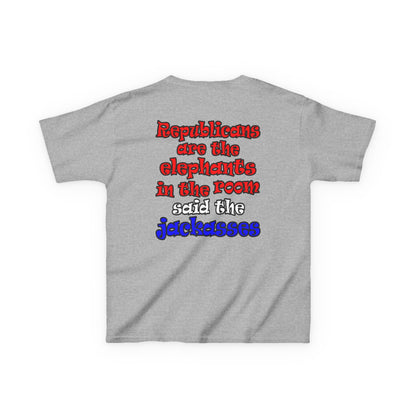donkeys and elephants - Kids Heavy Cotton™ Tee