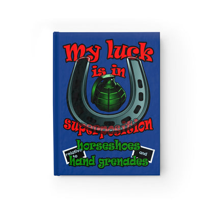 my luck - journal-lined (dark blue)
