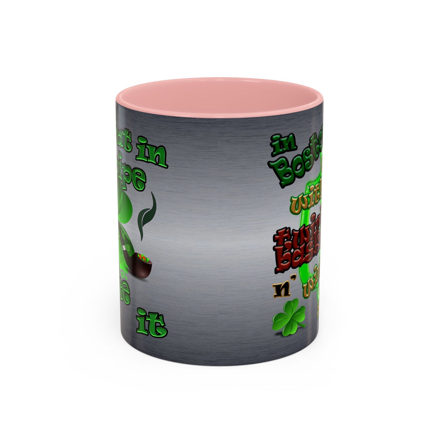 celtics logo - Accent Mug (brushed nickel)
