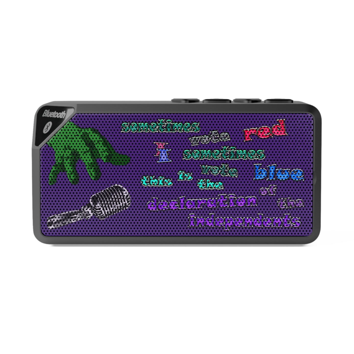 declaration of the independents - Jabba Bluetooth Speaker (purple)