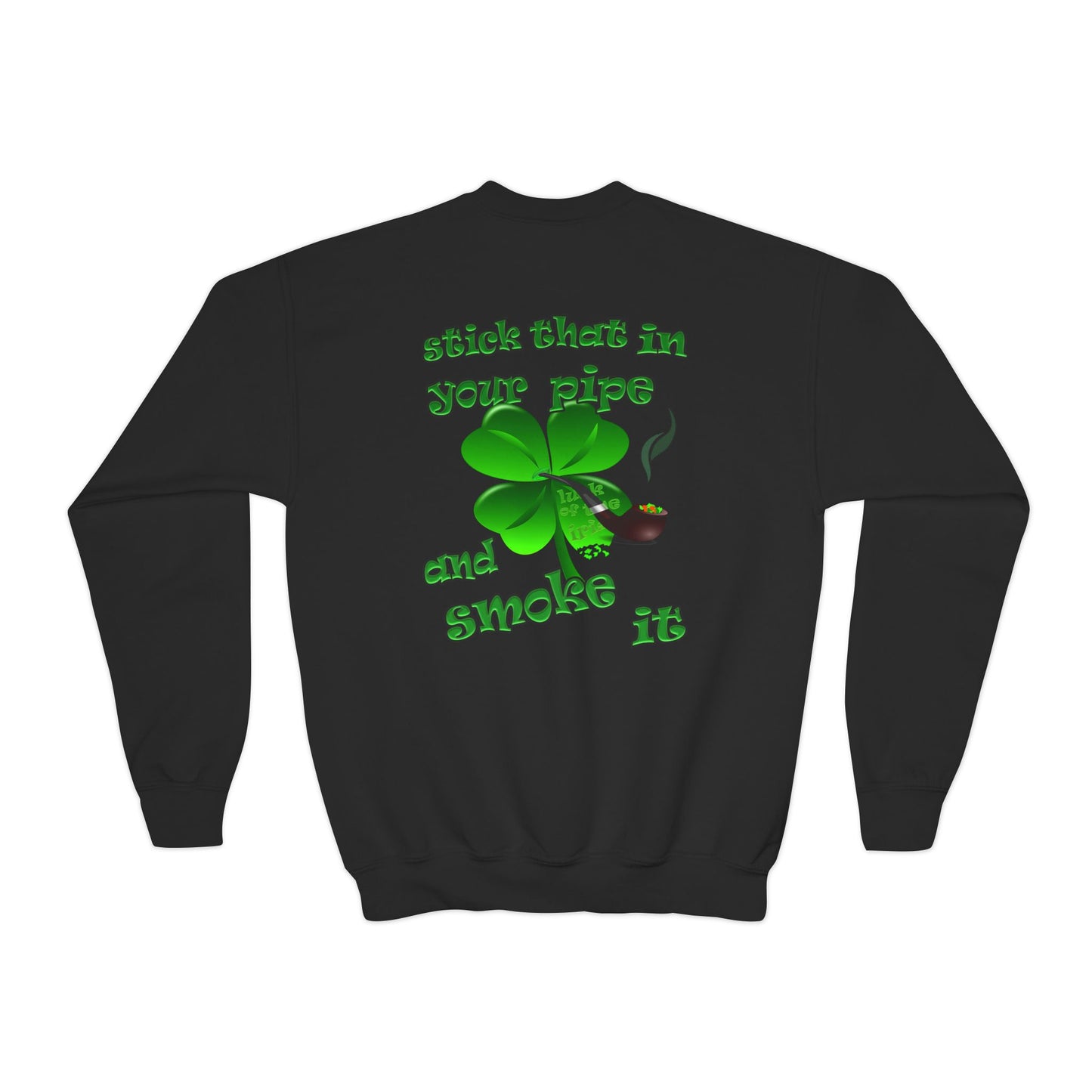 celtics logo - Youth Crewneck Sweatshirt