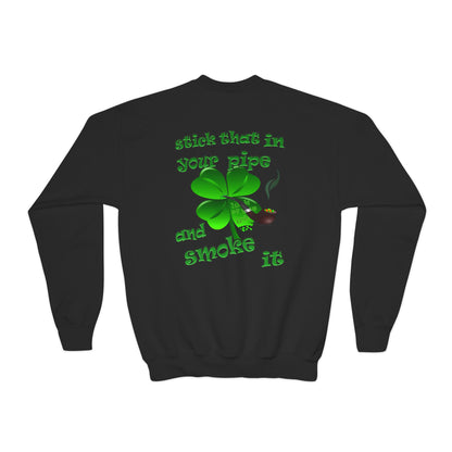 celtics logo - Youth Crewneck Sweatshirt