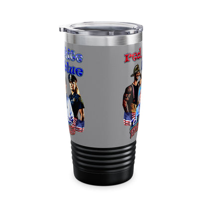 rw&b lives matter - Ringneck Tumbler, 20oz (grey)