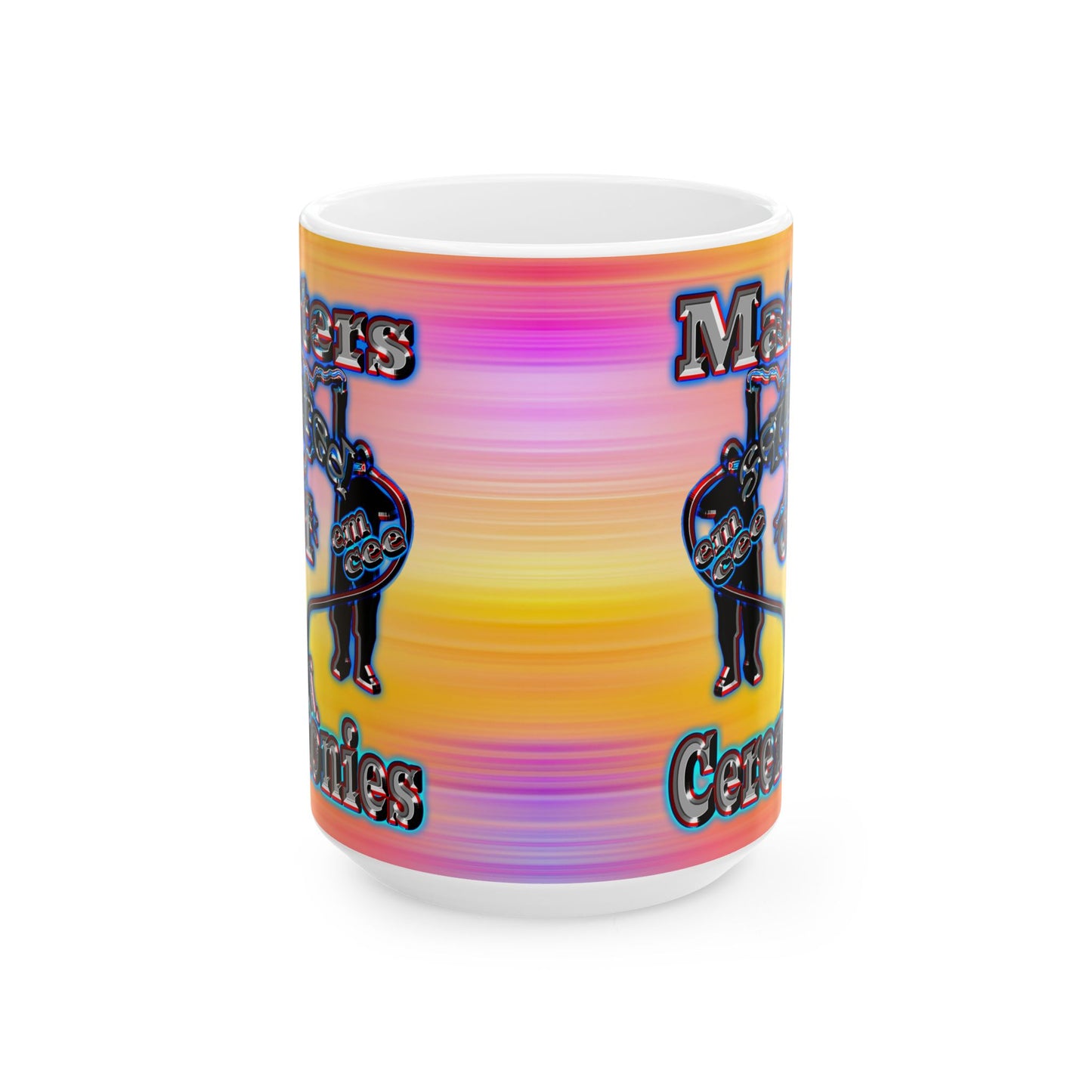 em cee squared - White Mug (color blur)