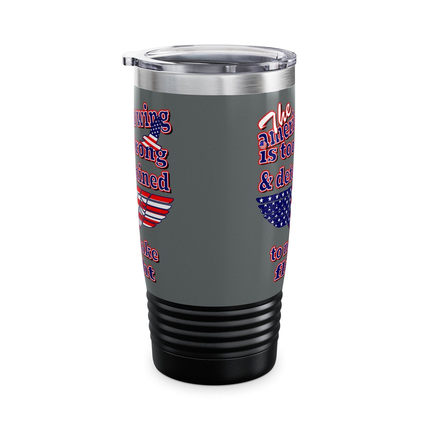 american wing - Ringneck Tumbler, 20oz (dark grey)