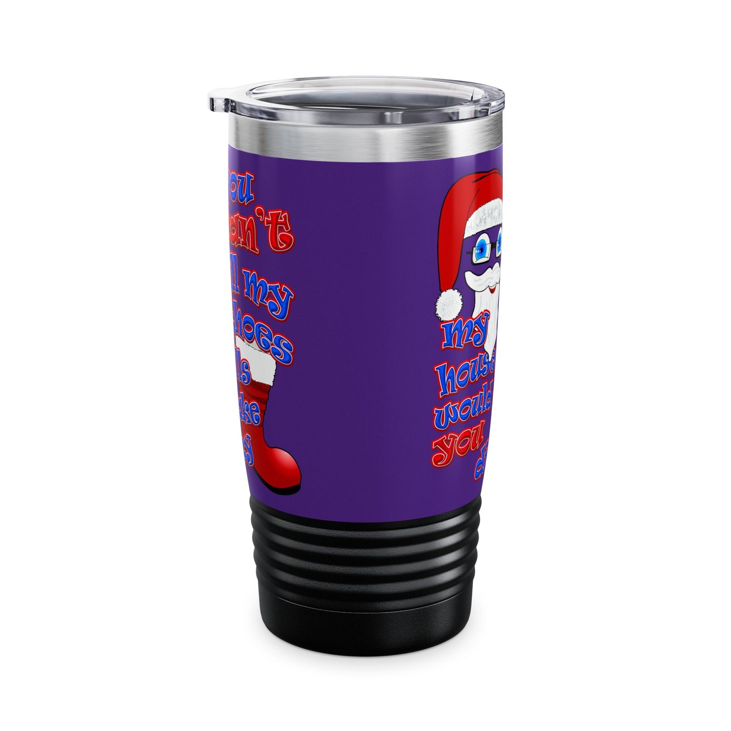 santa's shoes - Ringneck Tumbler, 20oz (purple)