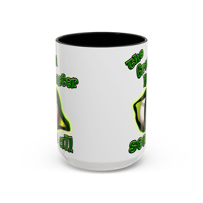 green monster - Accent Mug (white)
