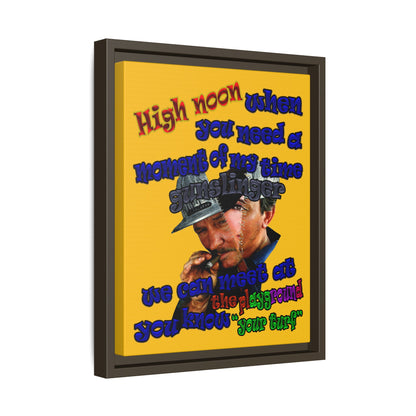 high noon - framed canvas art (yellow)