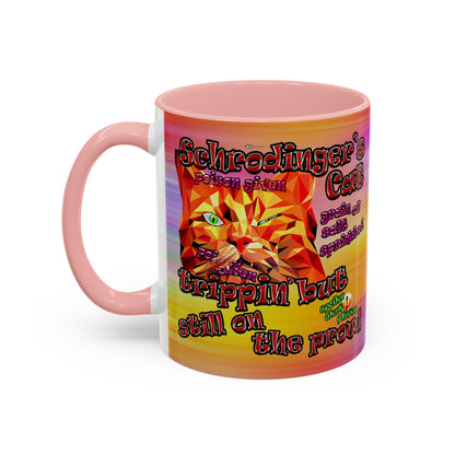 schrodinger's cat - Accent Mug (color blur)