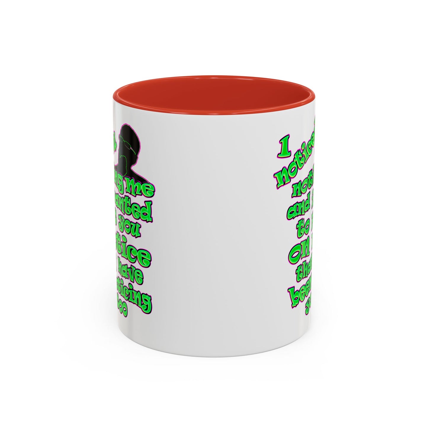 noticed you noticing - Accent Mug (white)