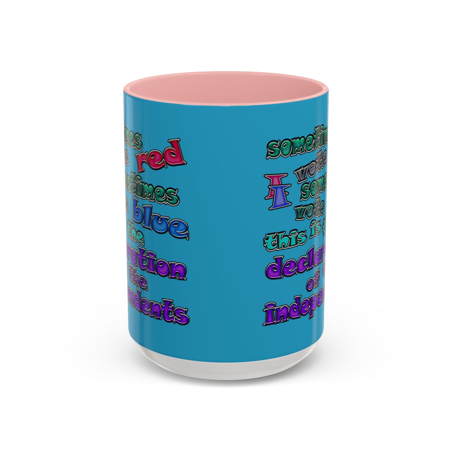 declaration of the independents - Accent Mug (turquoise)