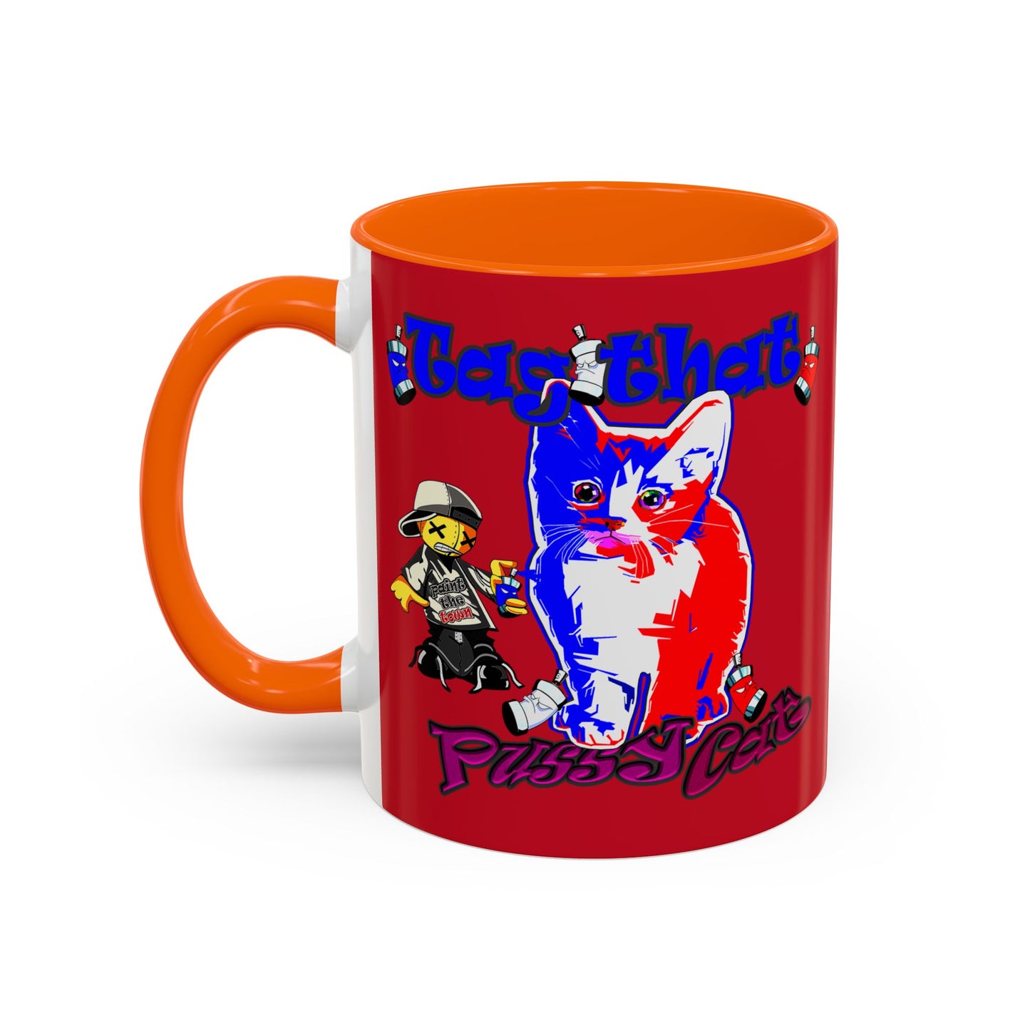 tag that - Accent Mug (dark red)