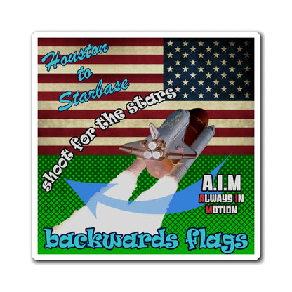 shoot for the stars - Magnets - (logo green)