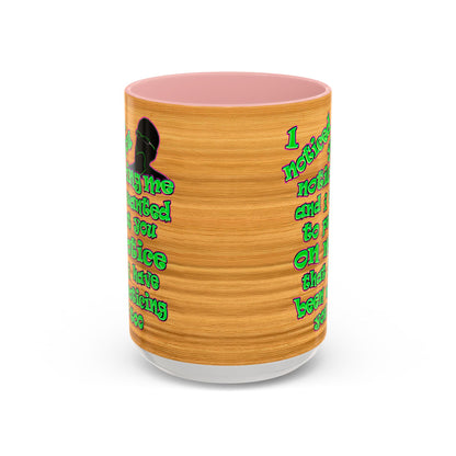 noticed you noticing - Accent Mug (butterscotch wood finish)