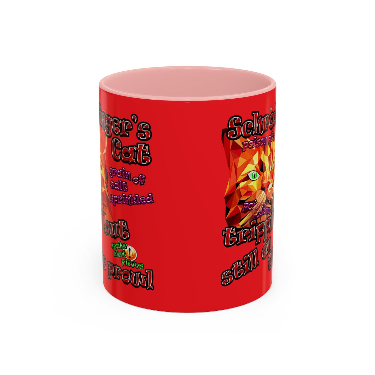 schrodinger's cat - Accent Mug (red)