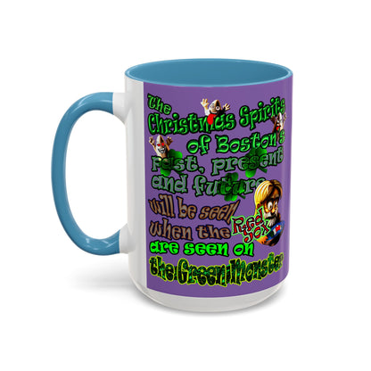 christmas spirits of boston - Accent Mug (light purple)