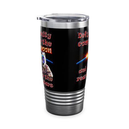 defy conquer reach - Ringneck Tumbler, 20oz (black)