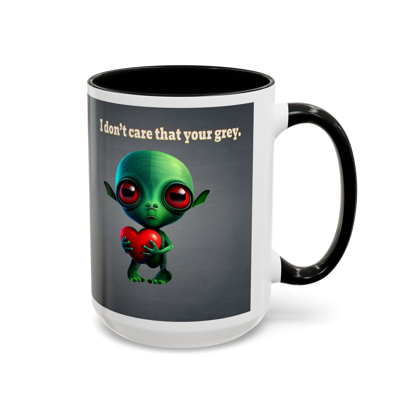 I don't care that your grey - Accent Mug (grey-light grey)