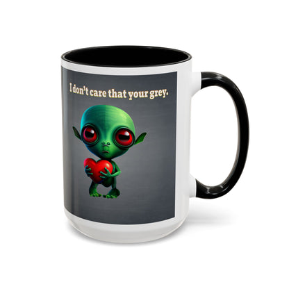I don't care that your grey - Accent Mug (grey-light grey)