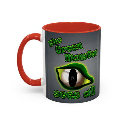 green monster - Accent Mug (grey-light grey)