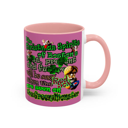 christmas spirits of boston - Accent Mug (light pink)
