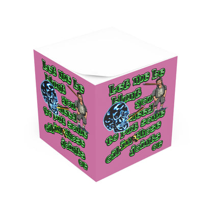 og - note cube (light pink)
