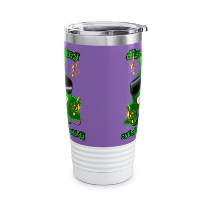 disc jockey - Ringneck Tumbler, 20oz (light purple)