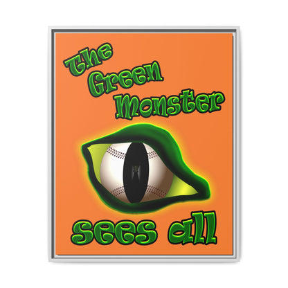 green monster - framed canvas art (crusta)